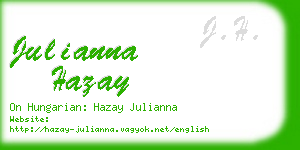 julianna hazay business card